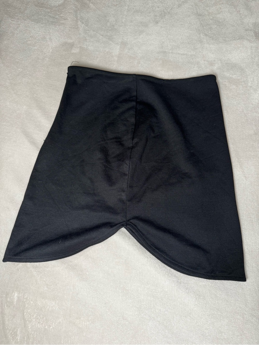Revamped Black Asymmetrical Mini Skirt